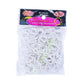 White elastic rubber band bracelet making kit, 600 bands in a sealed pack