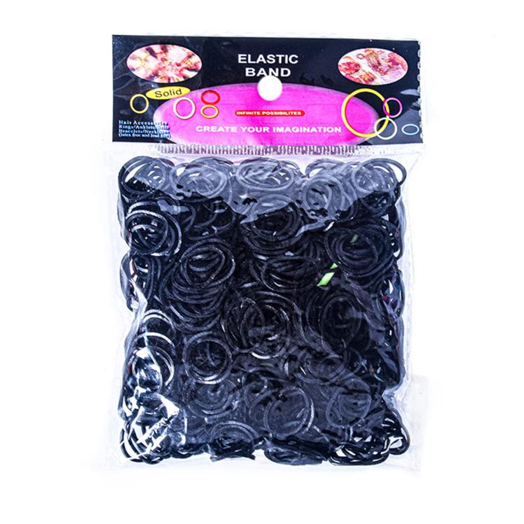 Dark elastic rubber band bracelet making kit, 600 bands in a sealed pack
