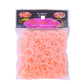 Light pink elastic rubber band bracelet making kit, 600 bands in a sealed pack