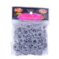 Light gray-lavender elastic rubber band bracelet making kit, 600 bands in a sealed pack