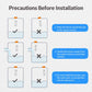 Installation precautions diagram for liquid level sensor with correct liquid contact
