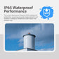 Waterproof smart liquid level sensor with black cap and silver cylindrical body