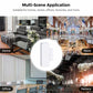 Wireless magnetic door and window sensor shown for home, office, store, and factory