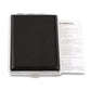 Instruction manual and warranty text on paper, inside protective case