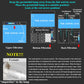 Fish tank UV sterilization lamp diagram with glowing tube and mounting layout