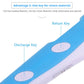 Blue hand-held 3D printing pen with two side keys for discharge and return