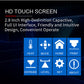 3D printer HD touchscreen control panel with heat move home print icons