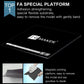 Black magnetic 3D printing platform with raised logo surface