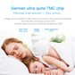 Promotional graphic for 3D printer motherboard, shown with sleep-themed background and tech text