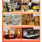 Receipt printer use-case collage with logistics, warehouse, retail, and catering scenes
