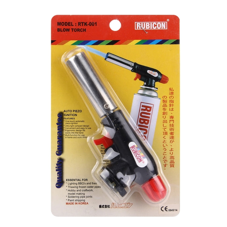 RUBICON blow torch blister pack for model RTK-001 with auto ignition text