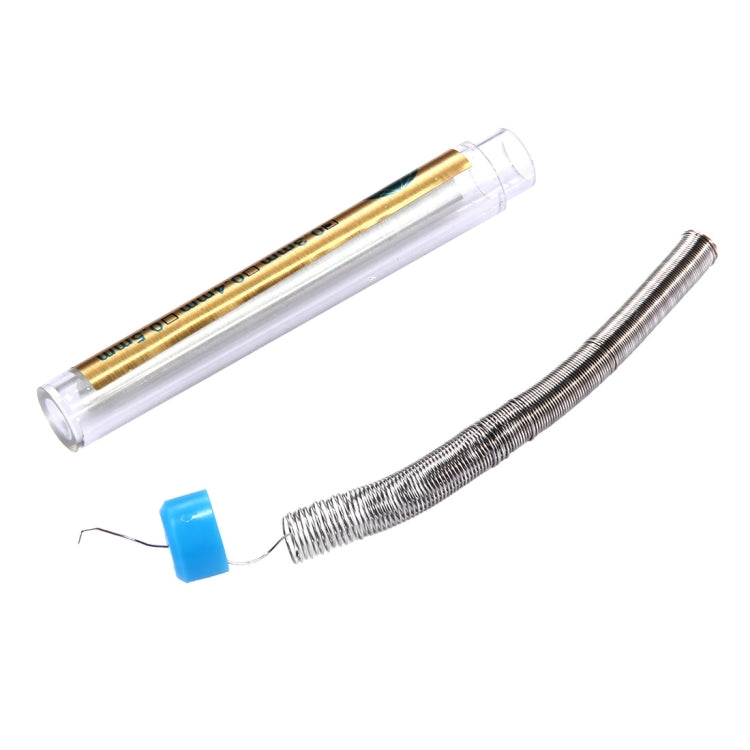 0.3mm solder wire flux core tubes with blue end caps and coiled wire