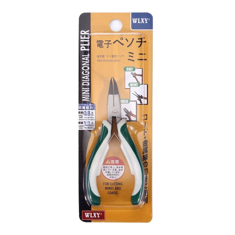 WLXY blister pack mini diagonal plier for cutting wires and cords