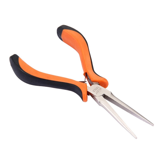WLXY needle-nose pliers, orange and black handles, 4.5 in
