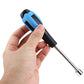 8mm socket head screwdriver held in hand with blue-black handle