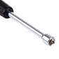8mm socket head screwdriver close-up of chrome shaft and socket end