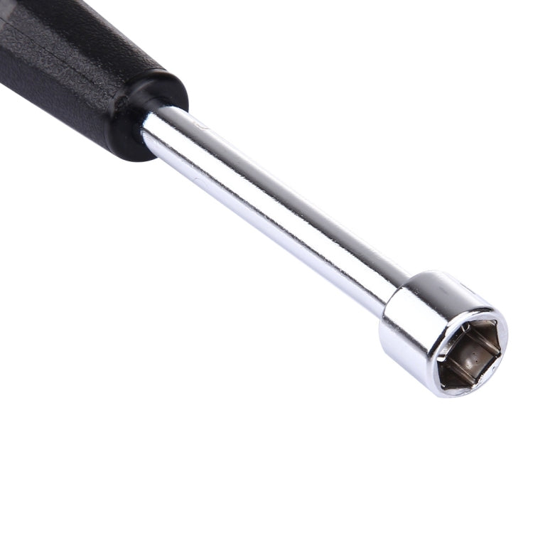 11mm socket head screwdriver socket with chrome tip and black-blue handle