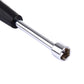 Chrome 12mm socket head screwdriver tip with steel shaft and black handle