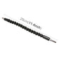 Flexible torsion shaft rod, black coiled design with 29 cm/71.4 in length