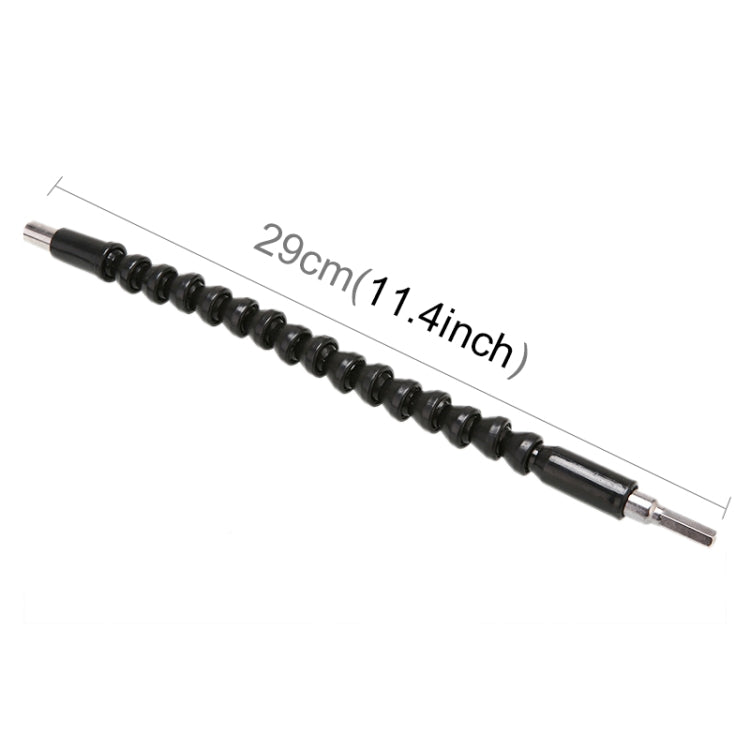 Flexible torsion shaft rod, black coiled design with 29 cm/71.4 in length