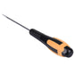 WLXY slotted screwdriver with angled tip and black-and-orange handle