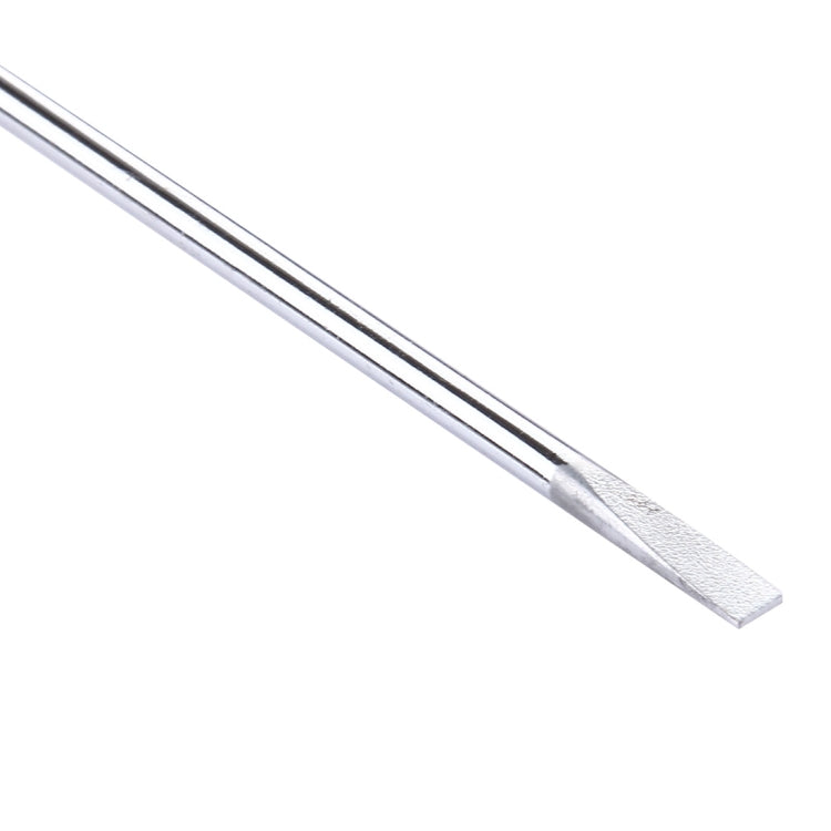 WLXY slotted screwdriver tip close-up with 3x75mm metal blade
