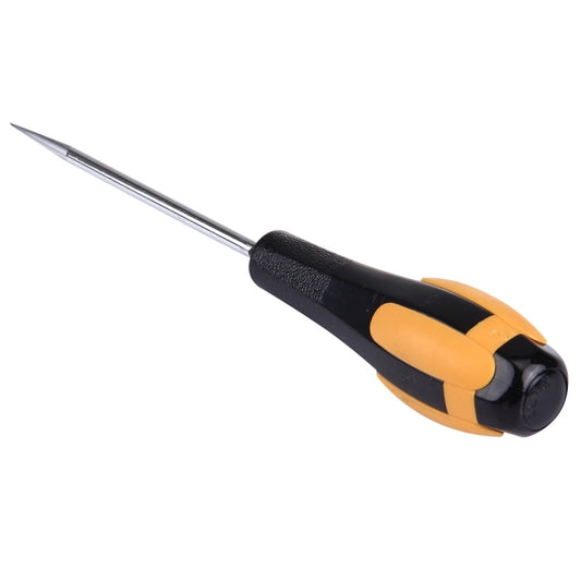 Slot screwdriver tip and orange-black handle, chrome shank for 5x100mm repair