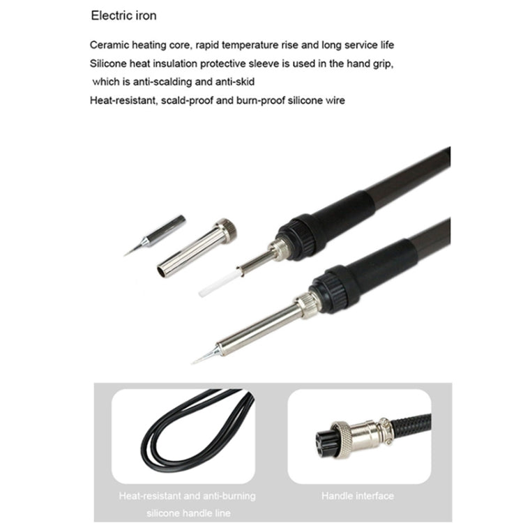 BAKU electric iron with interchangeable tips and heat-resistant cable