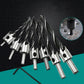 3–10mm HSS countersink and chamfer bit set, three-point tips, with hex key, 7 pieces