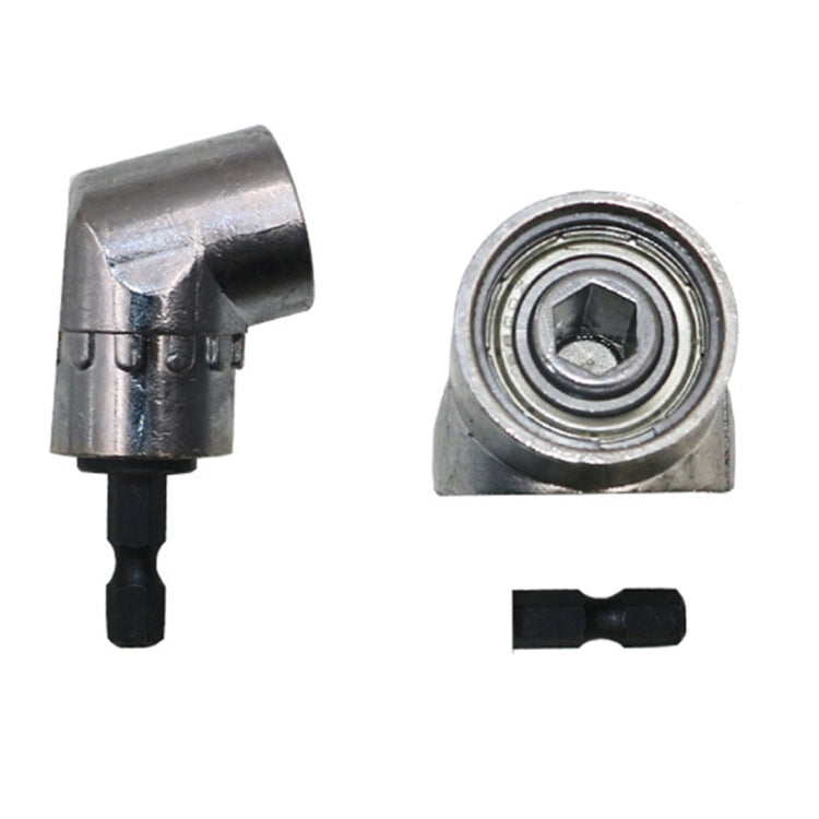 105-degree right angle drill bit extension adaptor with 7mm hex socket end