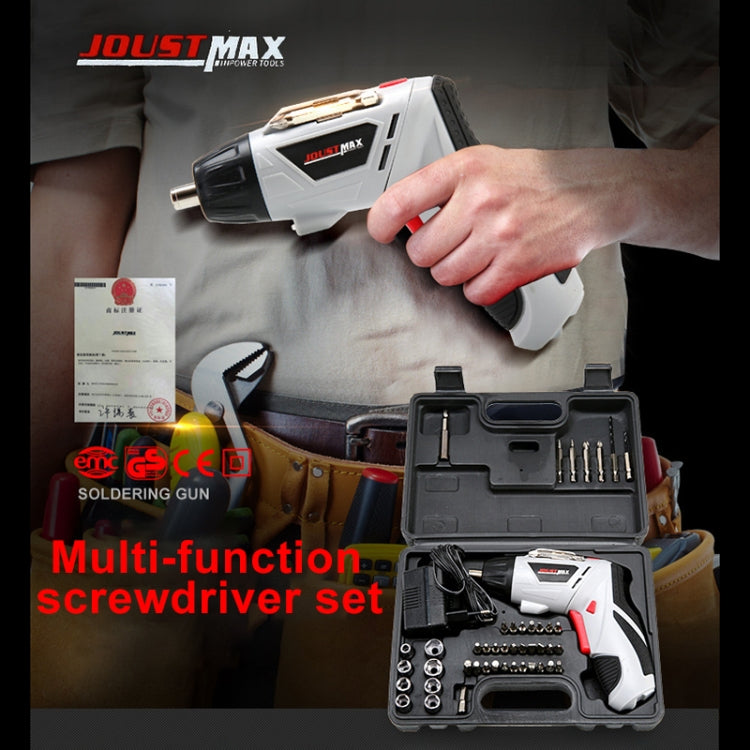 Multi-function electric screwdriver set in case with bits and accessory tools