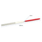 Diamond file with red handle and gray abrasive strip, 140mm length, 3mm wide