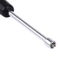 Close-up of WLXY 6mm socket head screwdriver tip with chrome shaft and metal socket