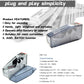 Compact money counting machine with open tray and keypad control area