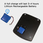 Rechargeable battery compartment for portable money detector with blue battery installed