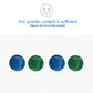 Magnetic whiteboard with four colored disc magnets to attach notes or markers