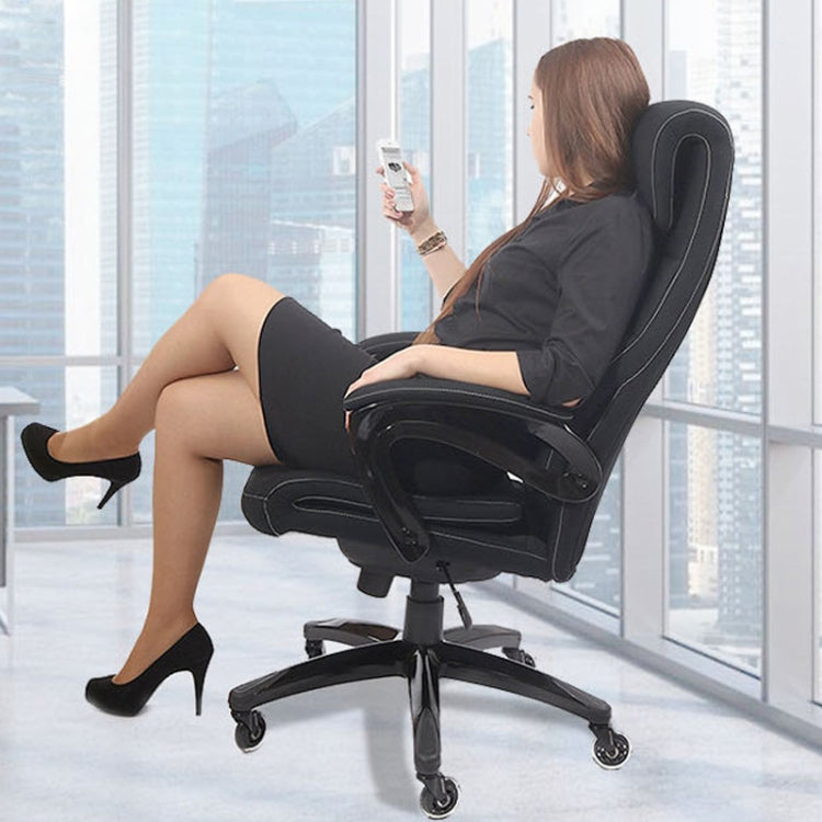 Office chair caster wheels with black PU rollers and a swivel base
