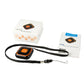 GPS tracker pendant set with lanyard, retail box, and SOS button device