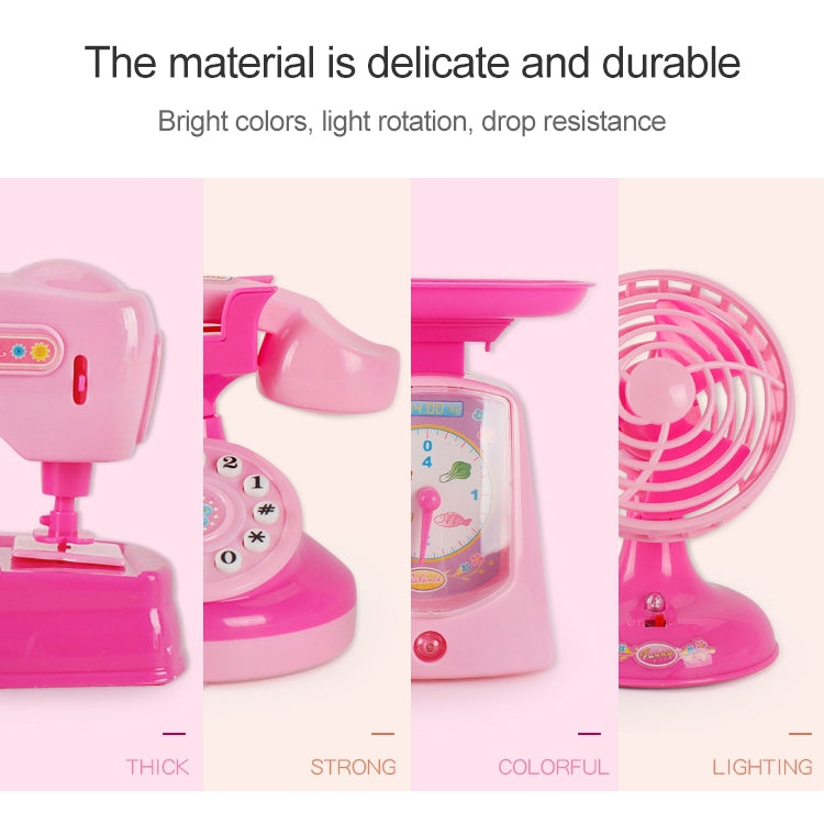 Pink pretend toilet toy with control dial, open top section, and fan-like grille