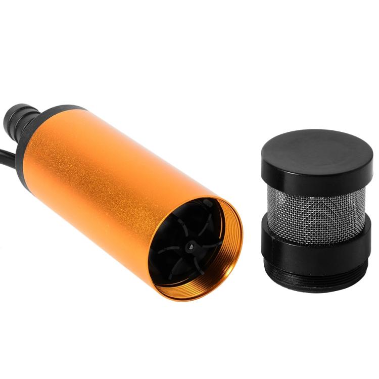 Submersible fuel pump filter strainer and end cap with black mesh