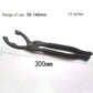 Oil filter wrench pliers, 12-inch black tool with curved jaws for oil filters