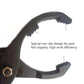 Oil filter wrench pliers jaw tips with textured non-slip grip pads, black coated steel