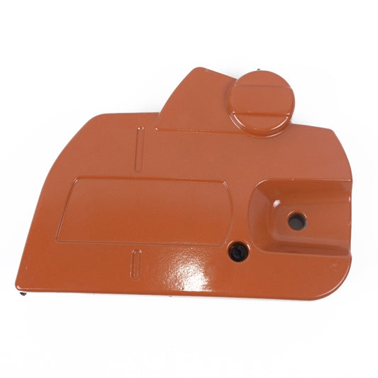 Chain brake clutch cover anti-dust assembly, orange cover with two mounting holes