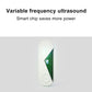Mini ultrasonic deodorizer device, white body with glowing indicator window