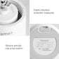 White mini juicer blender base with internal blade housing and safety cover