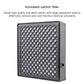 Car air purifier replacement filter with dark gray frame and perforated outer mesh