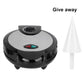 Electric cone maker with lid open, cone-shaped molds beside it