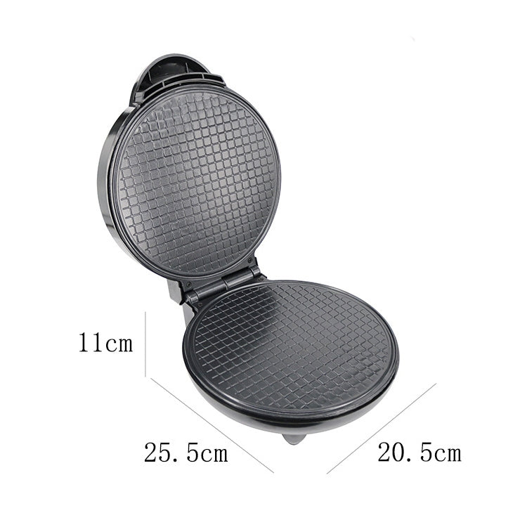 Electric cone maker with round open plates and size markings in cm