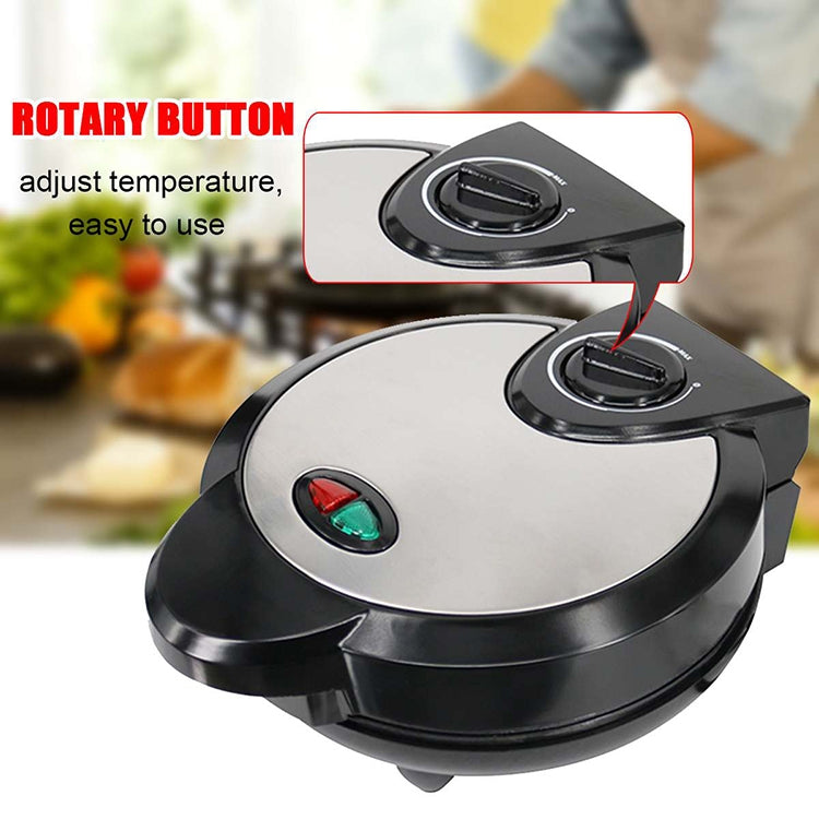 Electric cone maker top view with rotary temperature control and indicator light