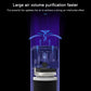 Car air purifier cross-section showing airflow path and fan for purification